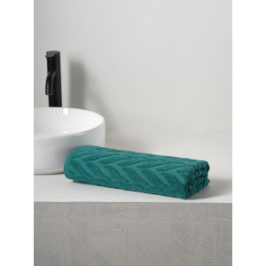 Полотенце махровое "Braid" темно-бирюзовый