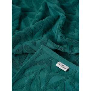 Набор махровых полотенец "Braid" темно-бирюзовый 2 шт. Набор махровых полотенец "Braid" темно-бирюзовый 2 шт.