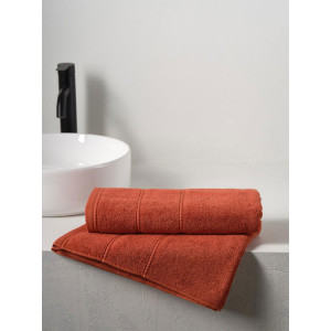 Полотенце махровое "Patterns" терракотовый