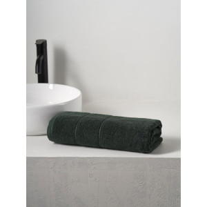 Полотенце махровое "Patterns" темно-зеленый
