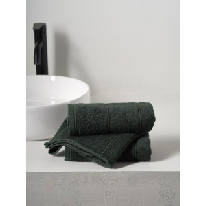 Набор махровых полотенец "Patterns" темно-зеленый 2 шт. Набор махровых полотенец "Patterns" темно-зеленый 2 шт.