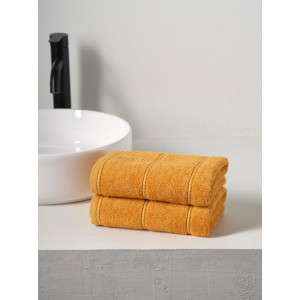 Набор махровых полотенец "Patterns" желто-оранжевый 2 шт. Набор махровых полотенец "Patterns" желто-оранжевый 2 шт.