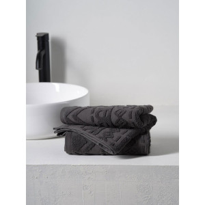Набор махровых полотенец "Ornaments" графит 2 шт.