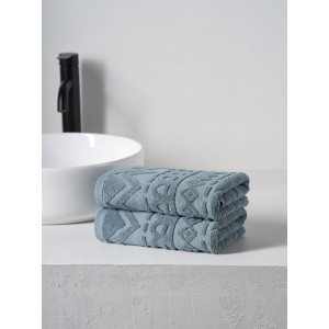 Набор махровых полотенец "Ornaments" серый 2 шт. Набор махровых полотенец "Ornaments" серый 2 шт.