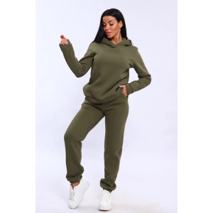 Костюм двойка женский №19130 футер 3-х нитка с начесом (последний размер) хаки 46,48,50 Костюм двойка женский №19130 футер 3-х нитка с начесом (последний размер) хаки 46,48,50