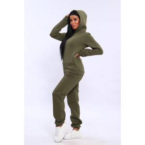 Костюм двойка женский №19130 футер 3-х нитка с начесом (последний размер) хаки 46,48,50 Костюм двойка женский №19130 футер 3-х нитка с начесом (последний размер) хаки 46,48,50