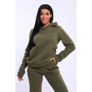 Костюм двойка женский №19130 футер 3-х нитка с начесом (последний размер) хаки 46,48,50 Костюм двойка женский №19130 футер 3-х нитка с начесом (последний размер) хаки 46,48,50