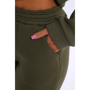 Костюм двойка женский №19130 футер 3-х нитка с начесом (последний размер) хаки 46,48,50 Костюм двойка женский №19130 футер 3-х нитка с начесом (последний размер) хаки 46,48,50