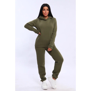 Костюм двойка женский №19130 футер 3-х нитка с начесом (последний размер) хаки 46,48,50 Костюм двойка женский №19130 футер 3-х нитка с начесом (последний размер) хаки 46,48,50