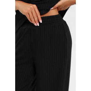 Костюм двойка женский №26009 лапша (последний размер) черный 56