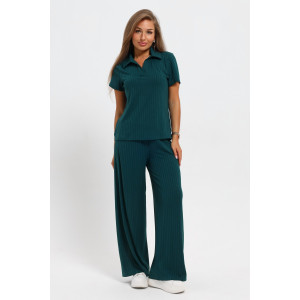 Костюм двойка женский №26009К лапша (последний размер) зеленый 50