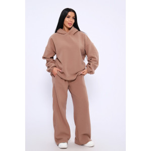 Костюм двойка женский №20680 флис (последний размер) бежевый 46-48,58-60