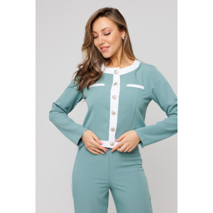 Костюм двойка женский №43079 поливискоза (последний размер) зеленый 52,54 Костюм двойка женский №43079 поливискоза (последний размер) зеленый 52,54