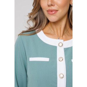 Костюм двойка женский №43079 поливискоза (последний размер) зеленый 52,54 Костюм двойка женский №43079 поливискоза (последний размер) зеленый 52,54