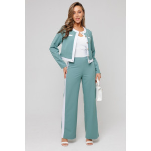 Костюм двойка женский №43079 поливискоза (последний размер) зеленый 52,54 Костюм двойка женский №43079 поливискоза (последний размер) зеленый 52,54