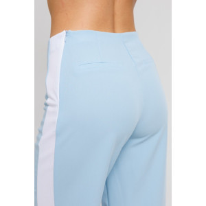 Костюм двойка женский №43079 поливискоза (последний размер) голубой 48,52