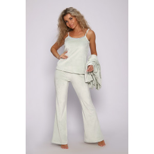 Костюм тройка женский №78535 велюр (последний размер) фисташковый 58 Костюм тройка женский №78535 велюр (последний размер) фисташковый 58