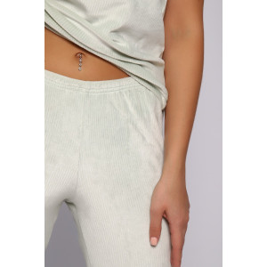 Костюм тройка женский №78535 велюр (последний размер) фисташковый 58 Костюм тройка женский №78535 велюр (последний размер) фисташковый 58