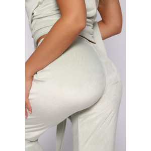 Костюм тройка женский №78535 велюр (последний размер) фисташковый 58 Костюм тройка женский №78535 велюр (последний размер) фисташковый 58