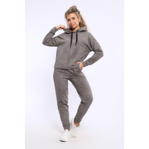 Костюм двойка женский №36861 футер 3-х нитка с начесом (последний размер) бежевый 50