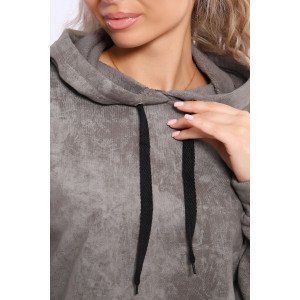 Костюм двойка женский №36861 футер 3-х нитка с начесом (последний размер) бежевый 50