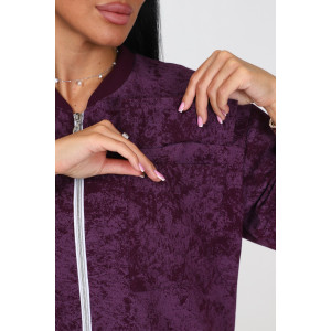 Костюм двойка женский №26607 футер 2-х нитка (последний размер) винный 46,48