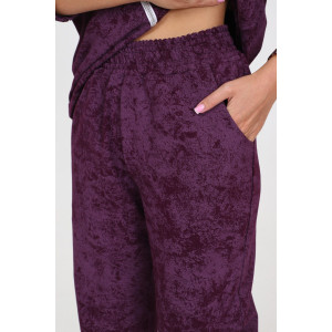 Костюм двойка женский №26607 футер 2-х нитка (последний размер) винный 46,48