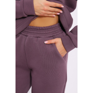 Костюм двойка женский №36874 футер 3-х нитка с начесом (последний размер) лиловый 52,54 Костюм двойка женский №36874 футер 3-х нитка с начесом (последний размер) лиловый 52,54