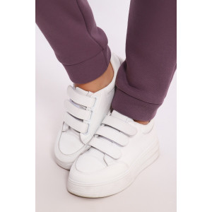 Костюм двойка женский №36874 футер 3-х нитка с начесом (последний размер) лиловый 52,54 Костюм двойка женский №36874 футер 3-х нитка с начесом (последний размер) лиловый 52,54