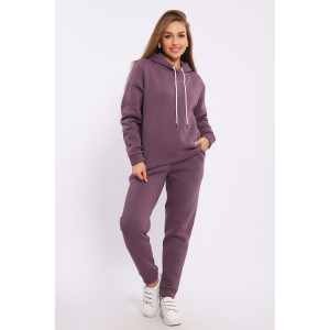 Костюм двойка женский №36874 футер 3-х нитка с начесом (последний размер) лиловый 52,54 Костюм двойка женский №36874 футер 3-х нитка с начесом (последний размер) лиловый 52,54