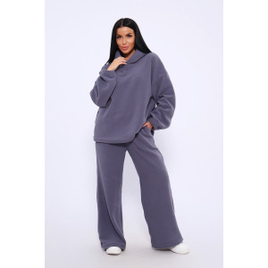 Костюм двойка женский №20680 флис (последний размер) серый 54-56,58-60