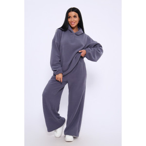 Костюм двойка женский №20680 флис (последний размер) серый 54-56,58-60