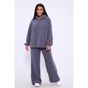 Костюм двойка женский №20680 флис (последний размер) серый 54-56,58-60