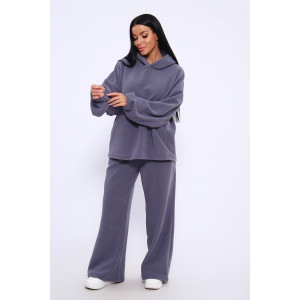 Костюм двойка женский №20680 флис (последний размер) серый 54-56,58-60