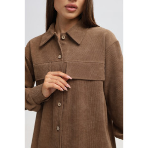 Костюм двойка женский №20686 вельвет (последний размер) коричневый 54 Костюм двойка женский №20686 вельвет (последний размер) коричневый 54