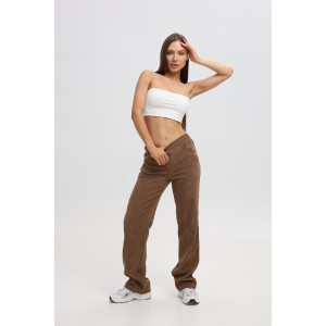 Костюм двойка женский №20686 вельвет (последний размер) коричневый 54 Костюм двойка женский №20686 вельвет (последний размер) коричневый 54