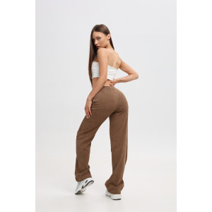 Костюм двойка женский №20686 вельвет (последний размер) коричневый 54 Костюм двойка женский №20686 вельвет (последний размер) коричневый 54