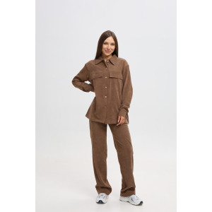 Костюм двойка женский №20686 вельвет (последний размер) коричневый 54 Костюм двойка женский №20686 вельвет (последний размер) коричневый 54