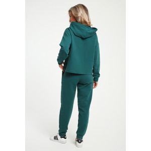 Костюм двойка женский №36852 футер 2-х нитка (последний размер) петроль 44,52