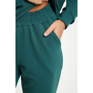 Костюм двойка женский №36852 футер 2-х нитка (последний размер) петроль 44,52