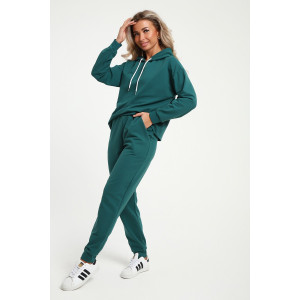 Костюм двойка женский №36852 футер 2-х нитка (последний размер) петроль 44,52