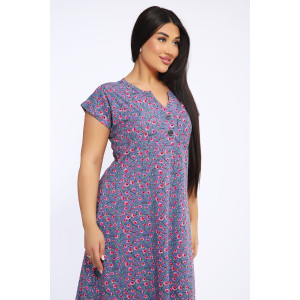 Платье женское №83509 кулирка (последний размер) серо-голубой 56 Платье женское №83509 кулирка (последний размер) серо-голубой 56