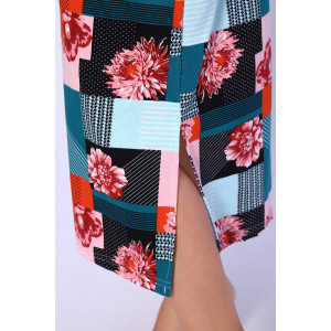 Платье женское №13156 кулирка (последний размер) зеленый 56