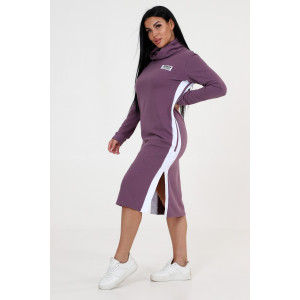 Платье женское №24771 футер 3-х нитка (последний размер) брусничный 52