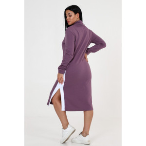 Платье женское №24771 футер 3-х нитка (последний размер) брусничный 52