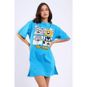 Платье женское ЕПЛ-1060 кулирка (последний размер) голубой 50 Платье женское ЕПЛ-1060 кулирка (последний размер) голубой 50