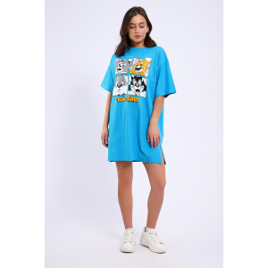 Платье женское ЕПЛ-1060 кулирка (последний размер) голубой 50 Платье женское ЕПЛ-1060 кулирка (последний размер) голубой 50