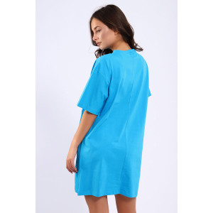 Платье женское ЕПЛ-1060 кулирка (последний размер) голубой 50 Платье женское ЕПЛ-1060 кулирка (последний размер) голубой 50