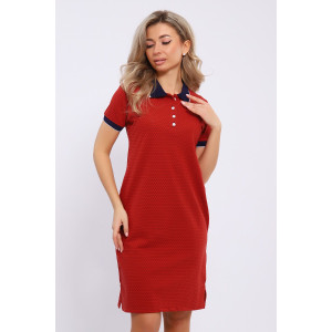 Платье женское №050 пике (последний размер) горчица 48