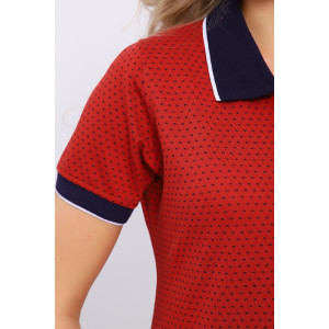 Платье женское №050 пике (последний размер) горчица 48